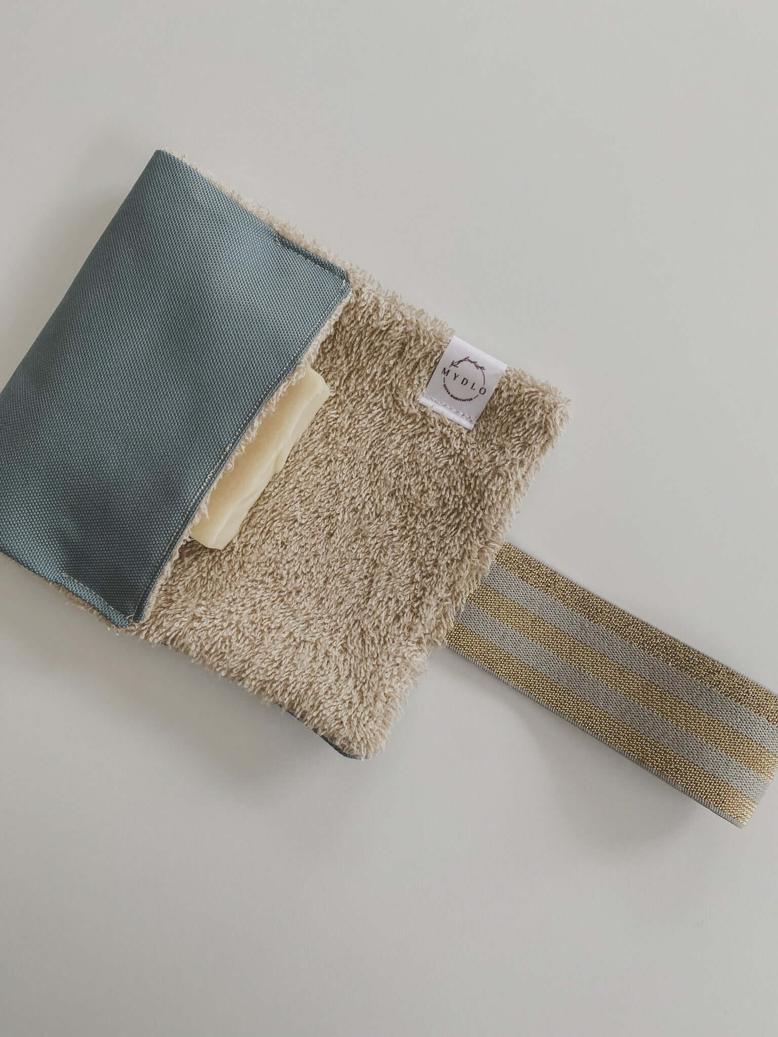 Seifentasche LEGEND Petrol/Creme | MYDLO Manufaktur