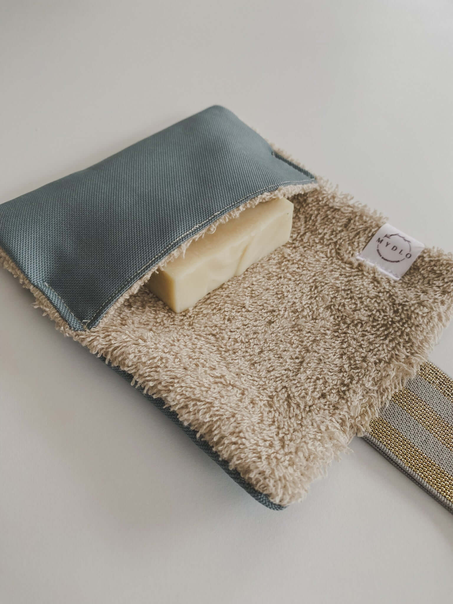 Seifentasche LEGEND Petrol/Creme | MYDLO Manufaktur
