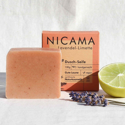 NICAMA - Duschseife Lavendel-Limette | Nachhaltige Produkte auf www.mydlo.de