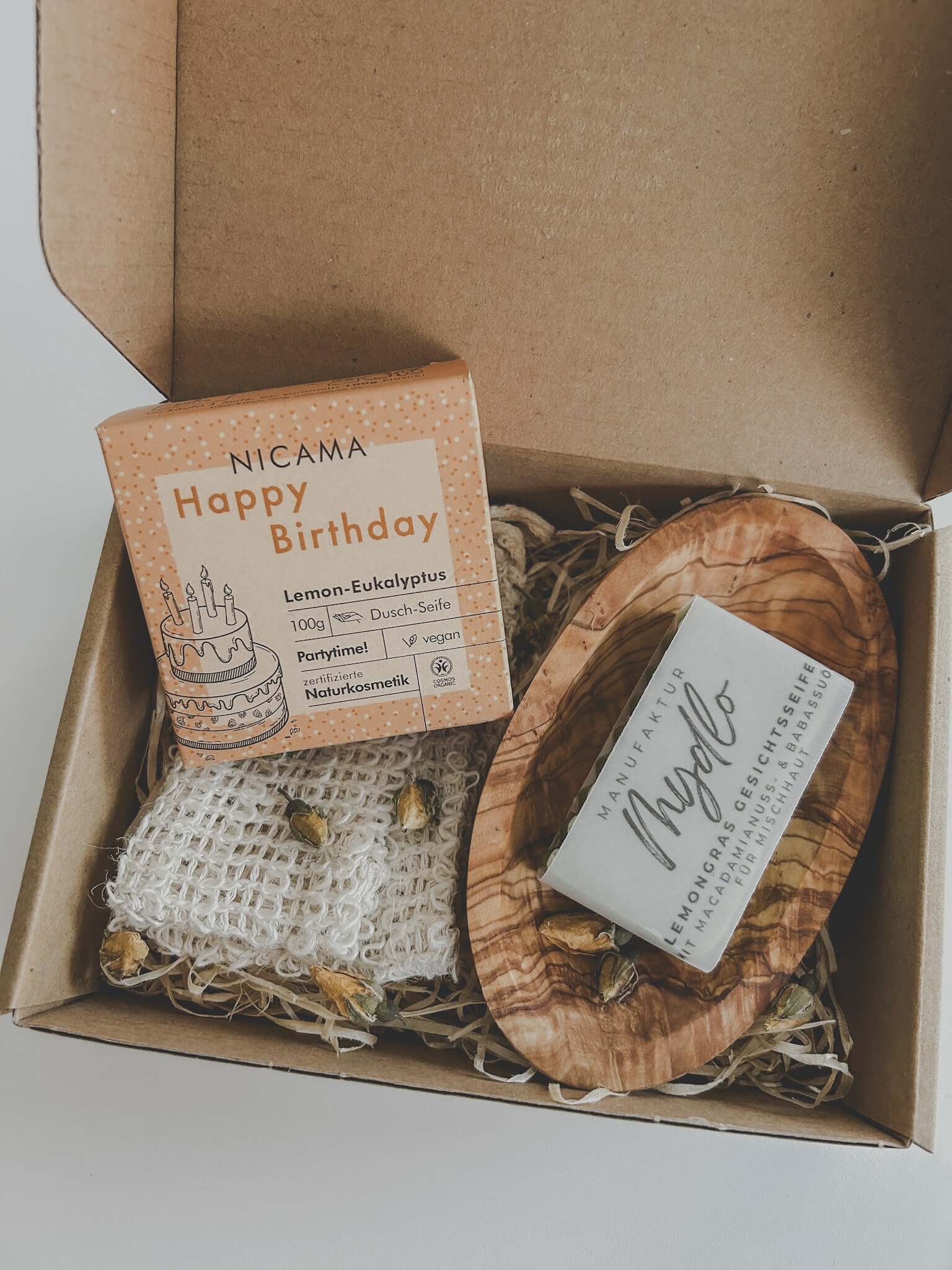 Happy Birthday! - Geschenkbox Gesicht