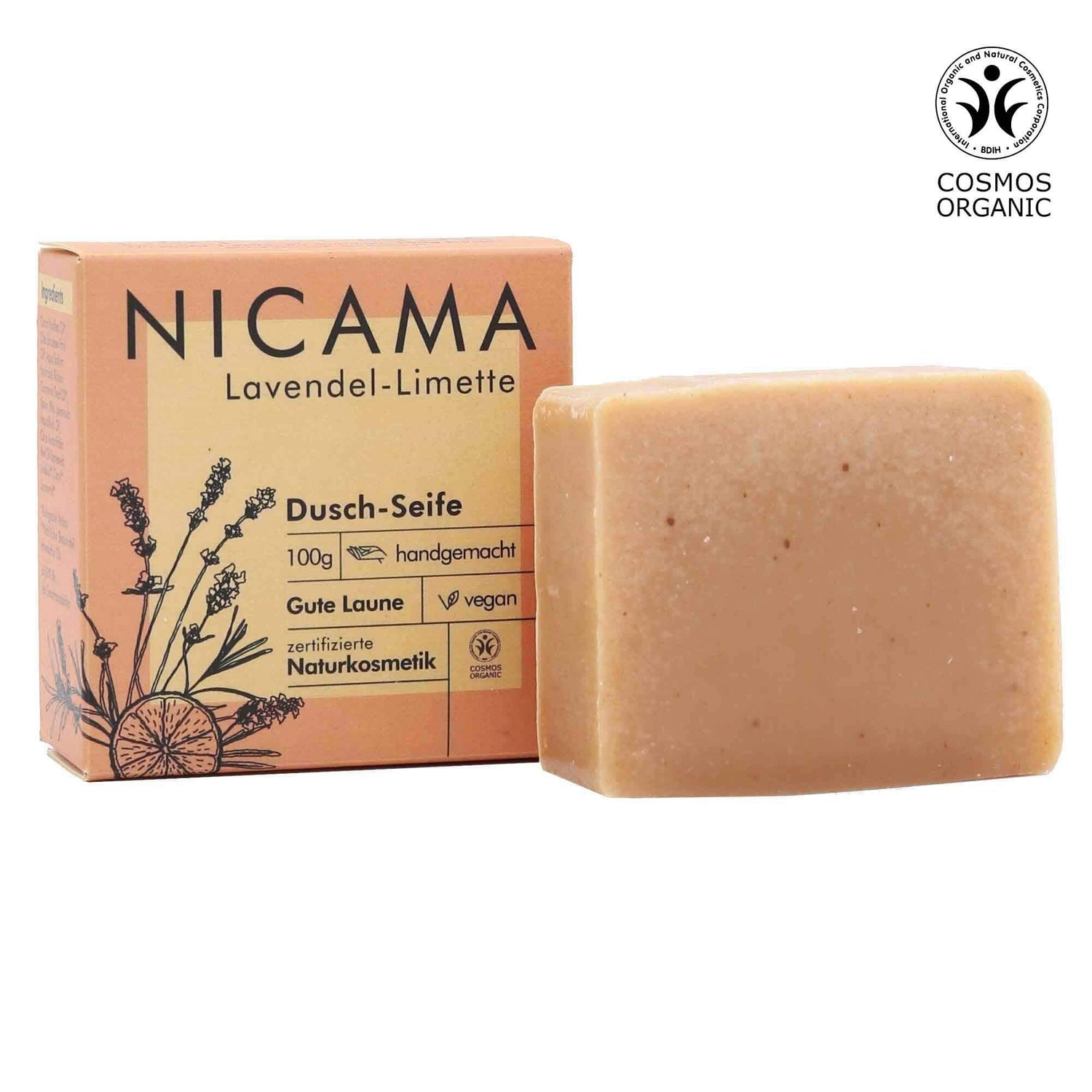 NICAMA - Duschseife Lavendel-Limette | Nachhaltige Produkte auf www.mydlo.de